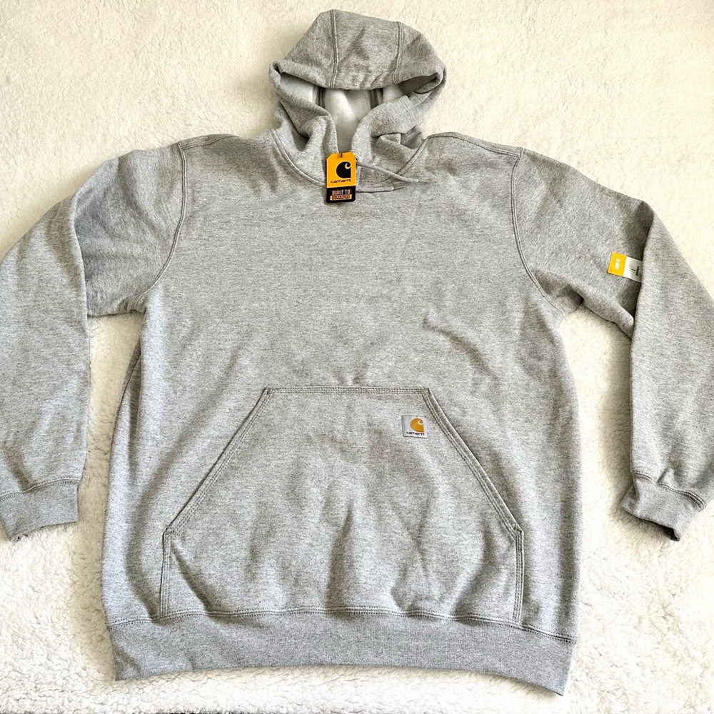 Carhartt Loose Fit Midweight Sweatshirt Hoodie, Light Grey